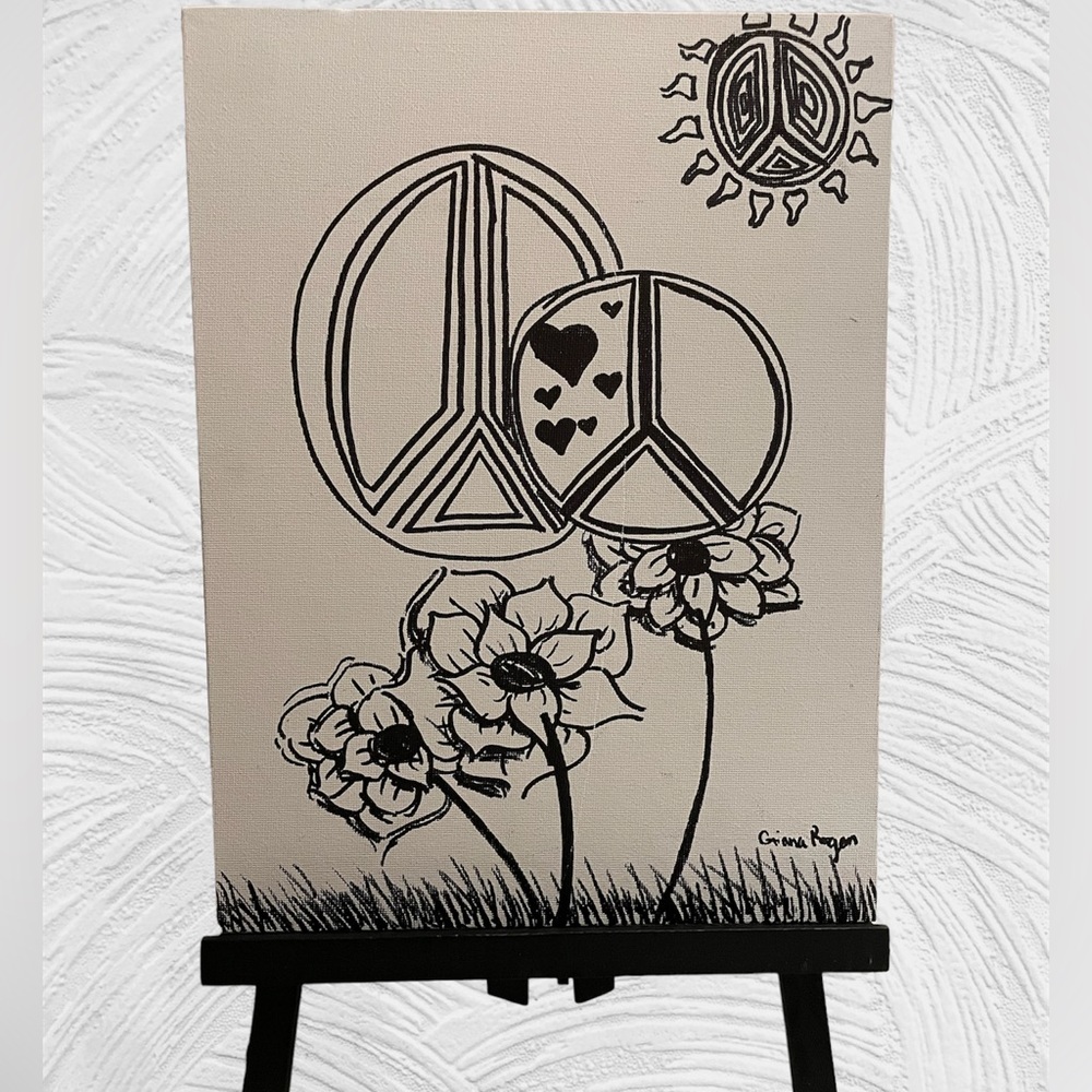 Hippie Original art painting NWOT